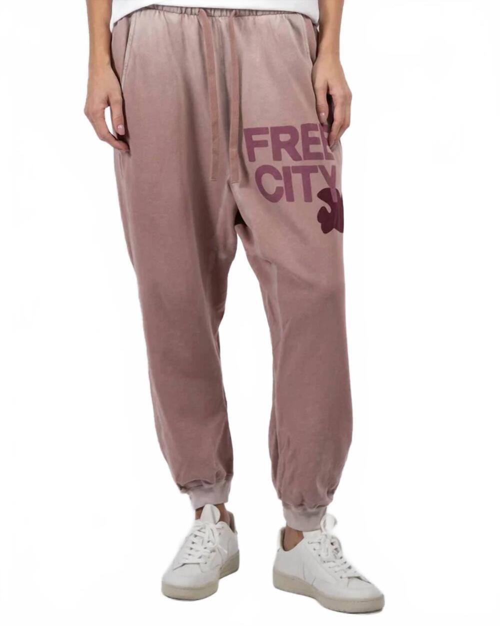 NEW FREECITY sunfades pocket sweatpant in blush